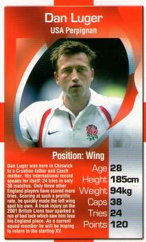 2003 Top Trumps England Rugby Heroes #NNO Dan Luger Front